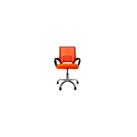 Silla de Oficina Naranja Excelente para Home Office con Altura ajustable y Respaldo Ergonómico